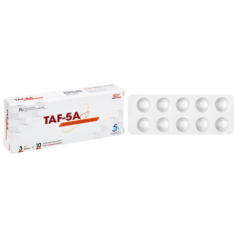 TAF-5A 25mg điều trị bệnh viêm gan siêu vi B